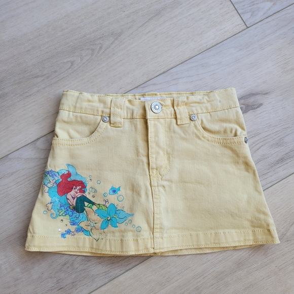 Disney Toddler Girl Bundle 2T-4T - Ariel Skirt and Minnie Mouse Hoodie - Picture 2 of 16